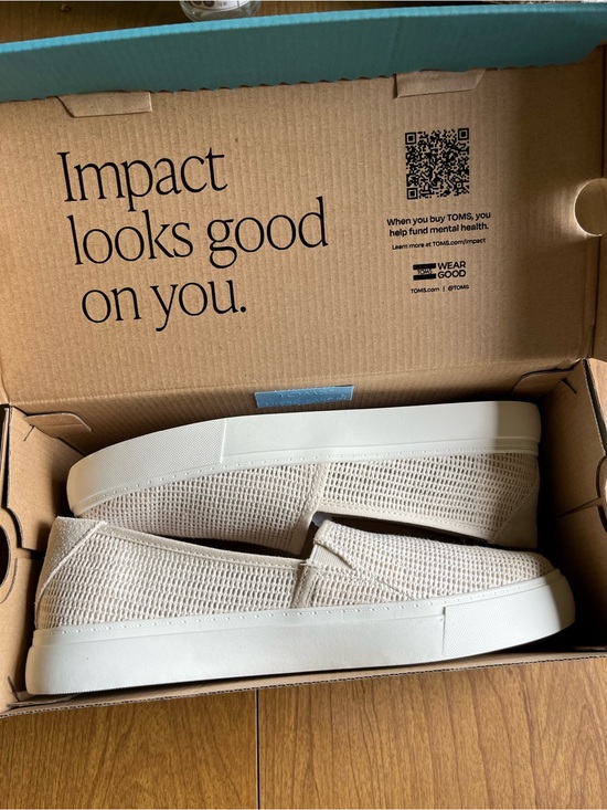 Toms Shoes - TOMS Women's Beige Knit Slip-On Sneakers NWT